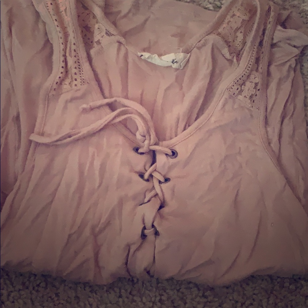 super soft light pink cotton tank top